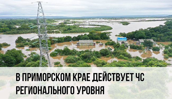 В Приморском крае действует ЧС регионального уровня.